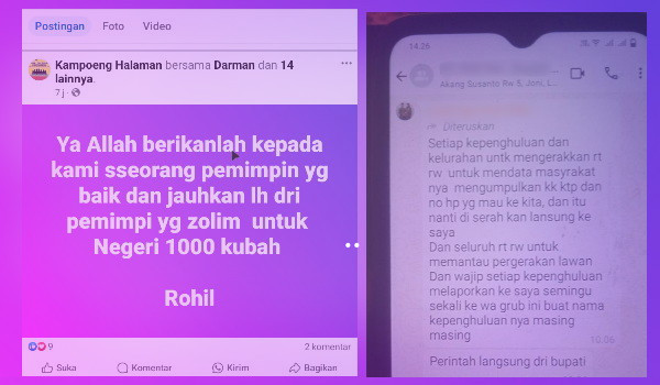 Ketum INPEST Kecam Oknum Lurah di Rohil Ajak RT RW Dukung Patahana