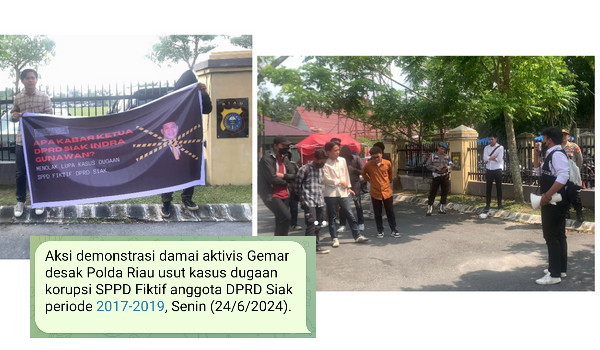 GEMAR Desak Polda Riau Ambil Alih Pengusutan Kasus Dugaan Korupsi Ketua DPRD Siak