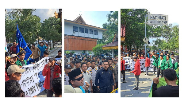 Pengunjukrasa Desak Zulfahmi Adrian Mundur dari Kakan Satpol PP Pekanbaru