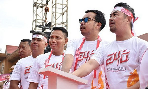 Wakil Ketua DPRD Pekanbaru Ginda Burnama Hadiri Peluncuran Logo dan Tema Hari Jadi Pekanbaru ke 240