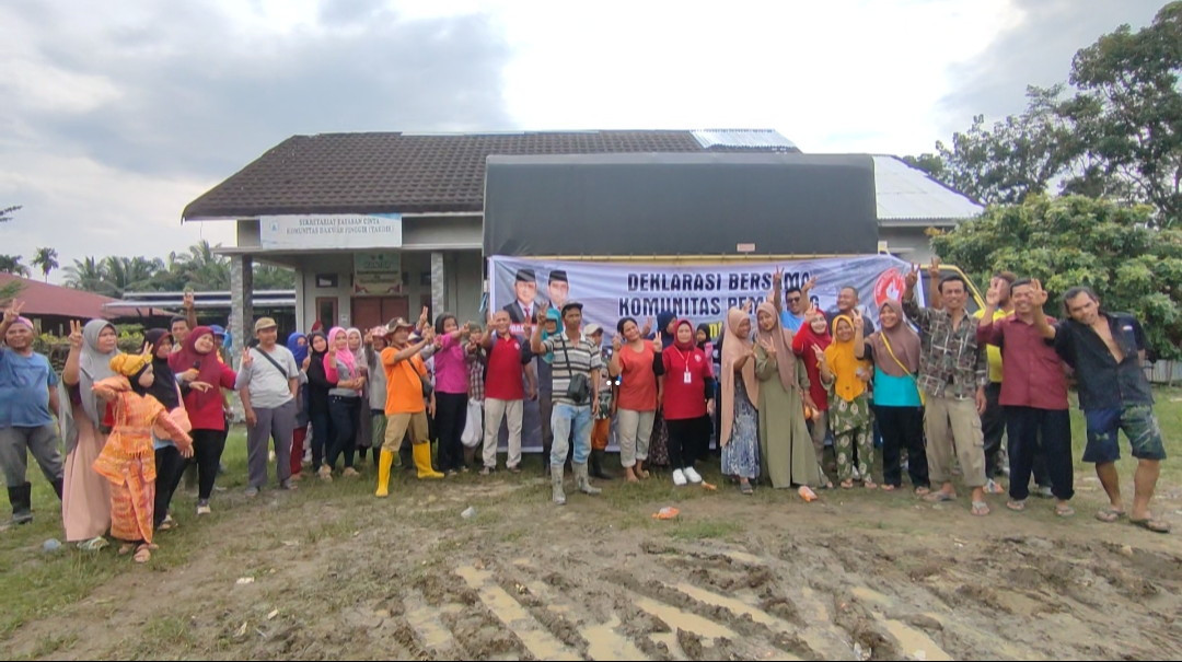 Pemulung se Riau Siap Menangkan Capres Prabowo Gibran Satu Putaran 