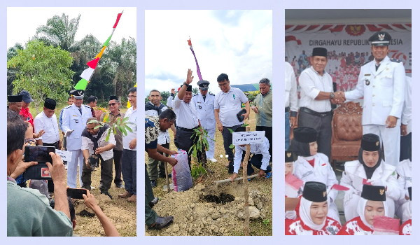 Pegiat Perhutanan Sosial KLHK Semarakkan HUT RI dengan Penanaman 100 Bibit Pohon di Inhu