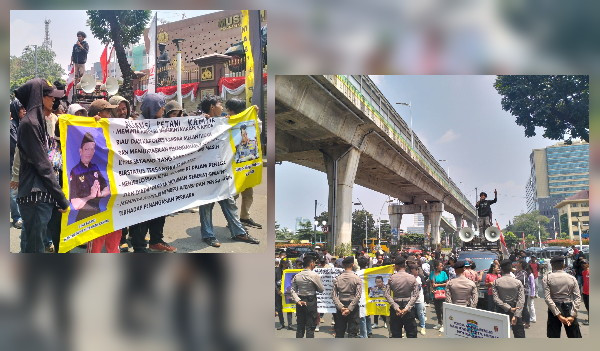 Demo di Mabes Polri, Aliansi Petani Kampar: Tangkap dan Tahan Caleg Terpilih Terduga Mafia Tanah
