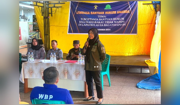 LBH Ananda Berikan Penyuluhan Hukum untuk Warga Binaan Lapas Bagansiapiapi