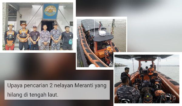 2 Nelayan Meranti Hilang di Tengah Laut