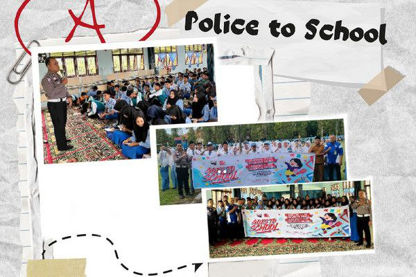 Sambangi SMAN 1 Tambang,  ISDC Polda Riau Gandeng Satlantas Kampar Kampanye Keselamatan Berkendara 