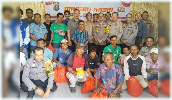 Polsek Pekanbaru Kota Sosialisasikan Kamtibmas Lewat Minggu Kasih