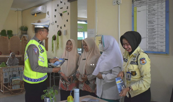 Satlantas Pekanbaru Ingatkan Warga Pemilih Jangan Lupa ke TPS