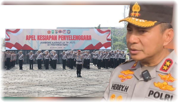 Riau Gelar Apel Kesiapan Jambore Karhutla 2025