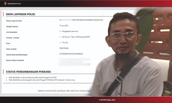 Lebih Setahun, Kasus Dugaan Pemalsuan Tanda Tangan di Polresta Pekanbaru Mandeg