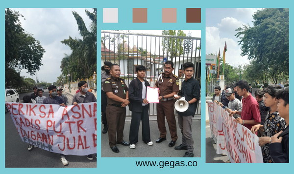 Mahasiswa Desak Kejati Usut Dugaan Jual Beli Proyek di PUTR Rohil