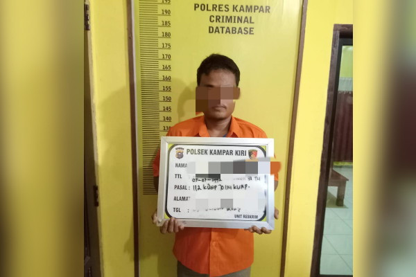 Simpan 1,04 Gram Sabu, Warga Kampar Kiri Ditangkap Polisi