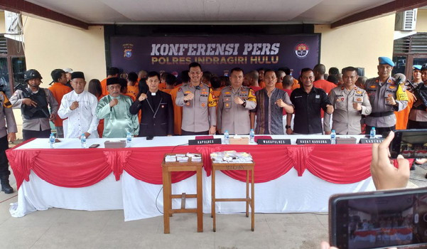 Sebulan Terakhir, Polres Inhu Tangkap 39 Tersangka Pengedar Narkoba