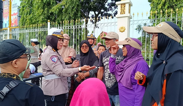 Lagi, Ditlantas Polda Riau Kampanye Keselamatan di Area CFD