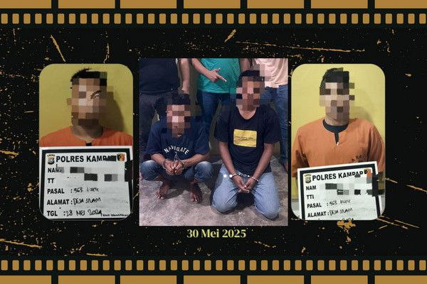Jelang Kunker Presiden ke Riau, Polres Kampar Kembali Amankan 2 Pelaku Curat