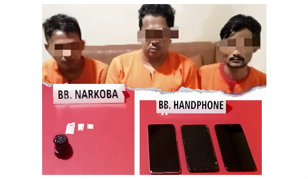 Simpan 3 Paket Sabu, 3 Warga Kuok Diamankan Polisi