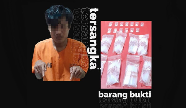 Polres Kampar Tangkap Pengedar 13 Paket Sabu