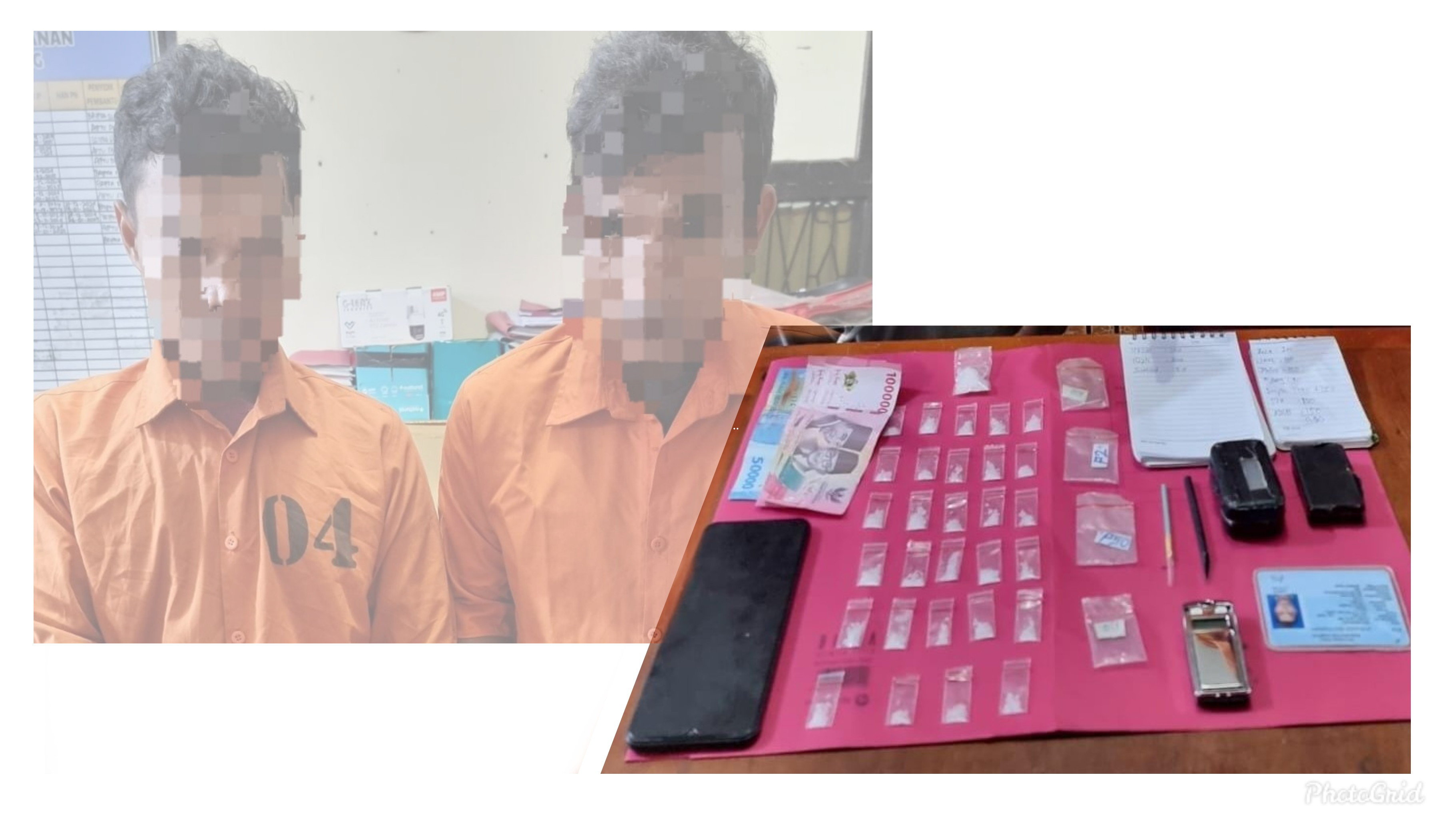 Polsek Tapung Gagalkan Peredaran 30 Paket Sabu